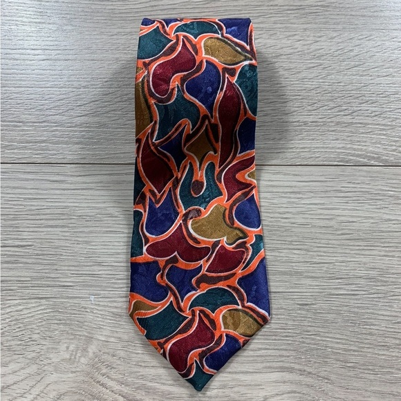Dino Cellian Vintage Pattern Tie - Picture 1 of 5